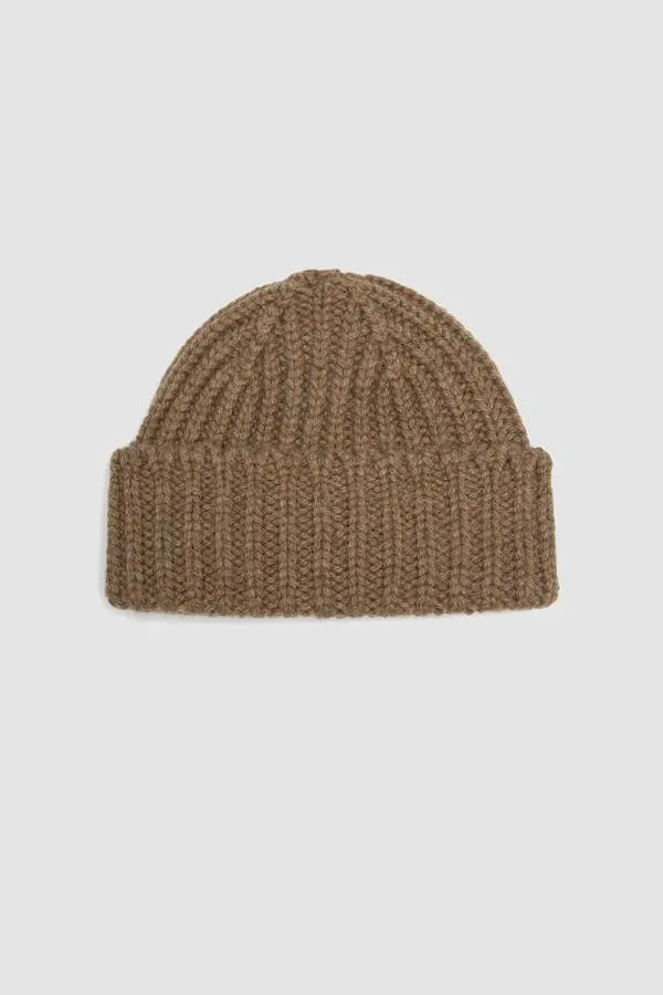 Heavy Rib British Wool Hat - Olive