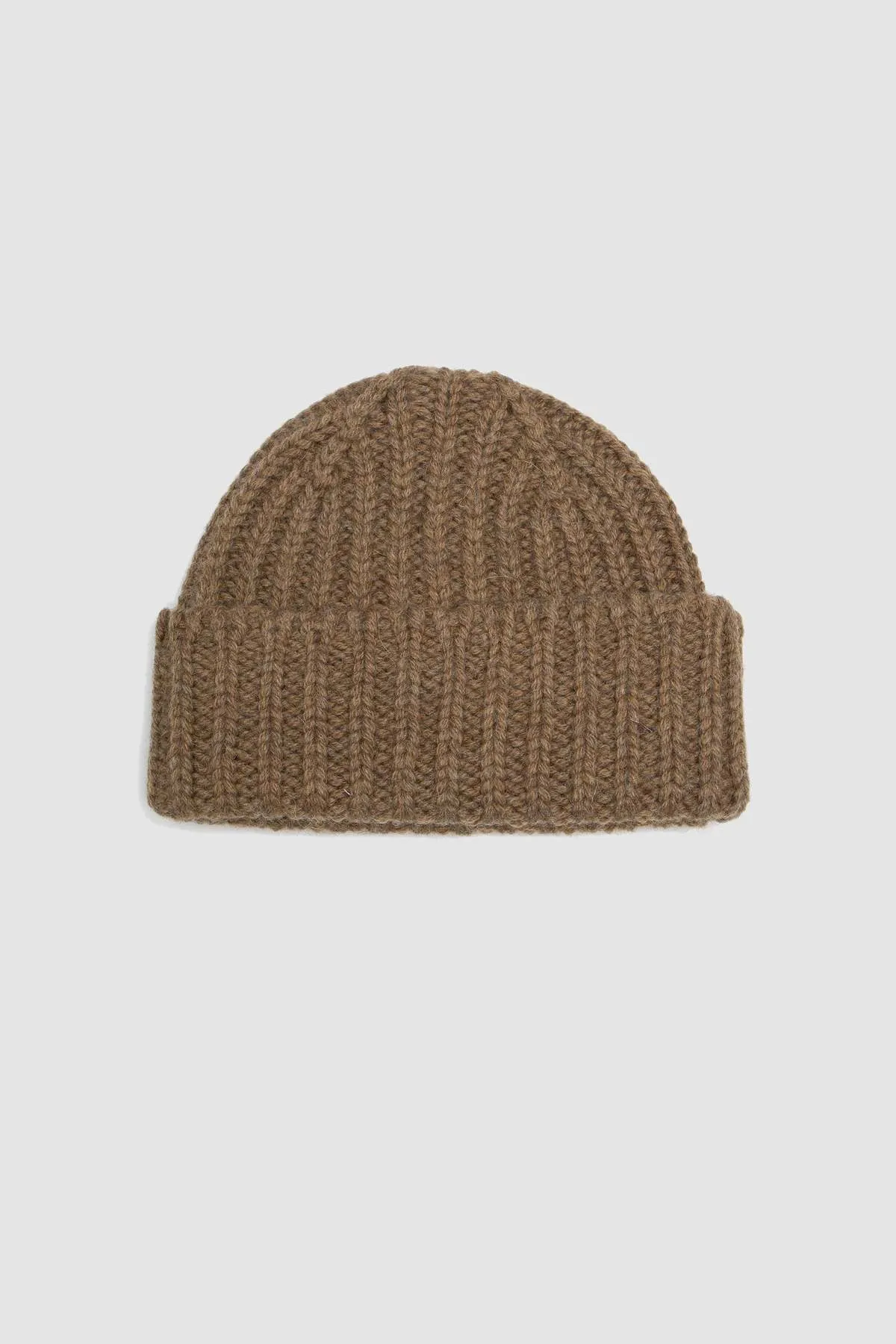 Heavy Rib British Wool Hat - Olive