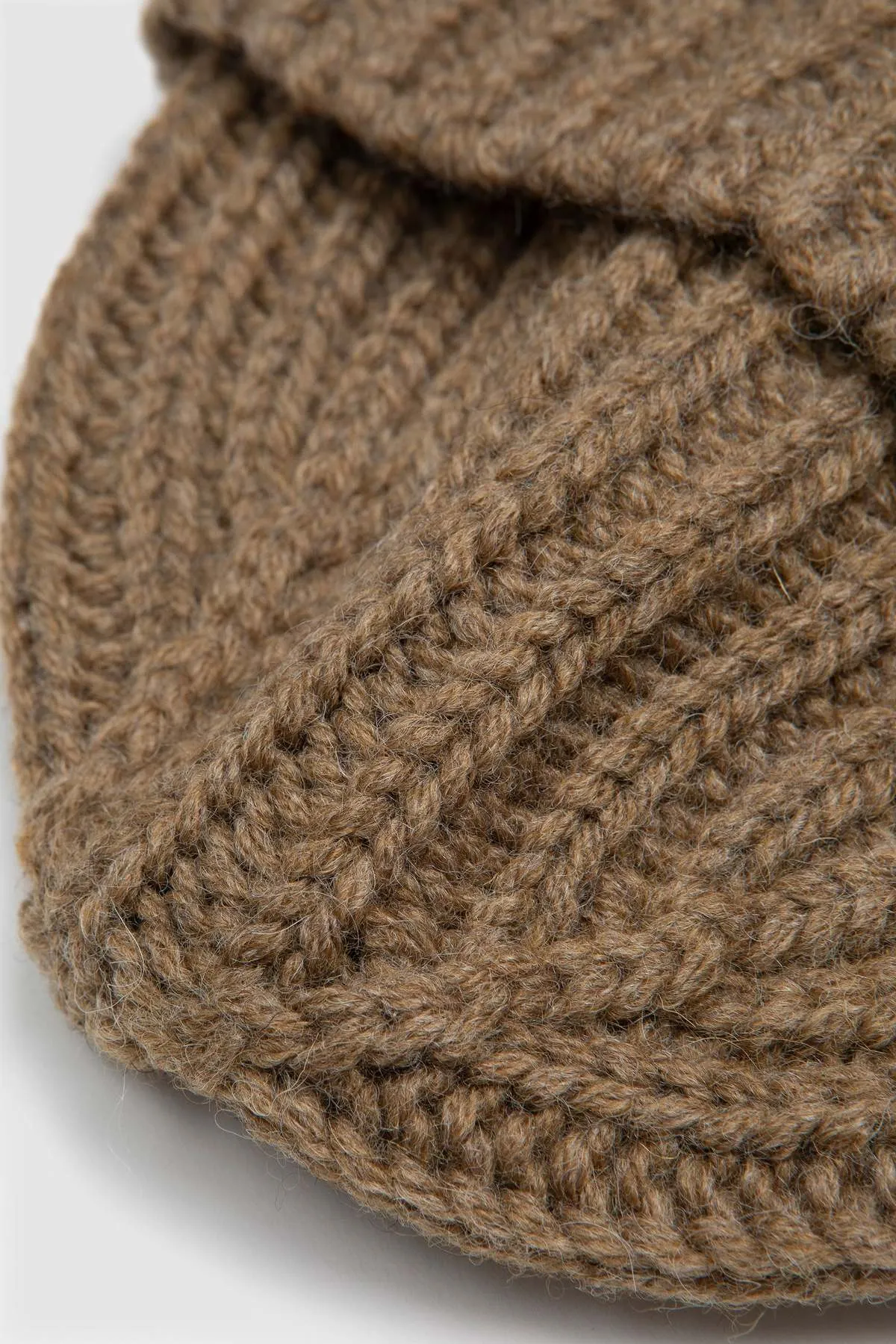 Heavy Rib British Wool Hat - Olive