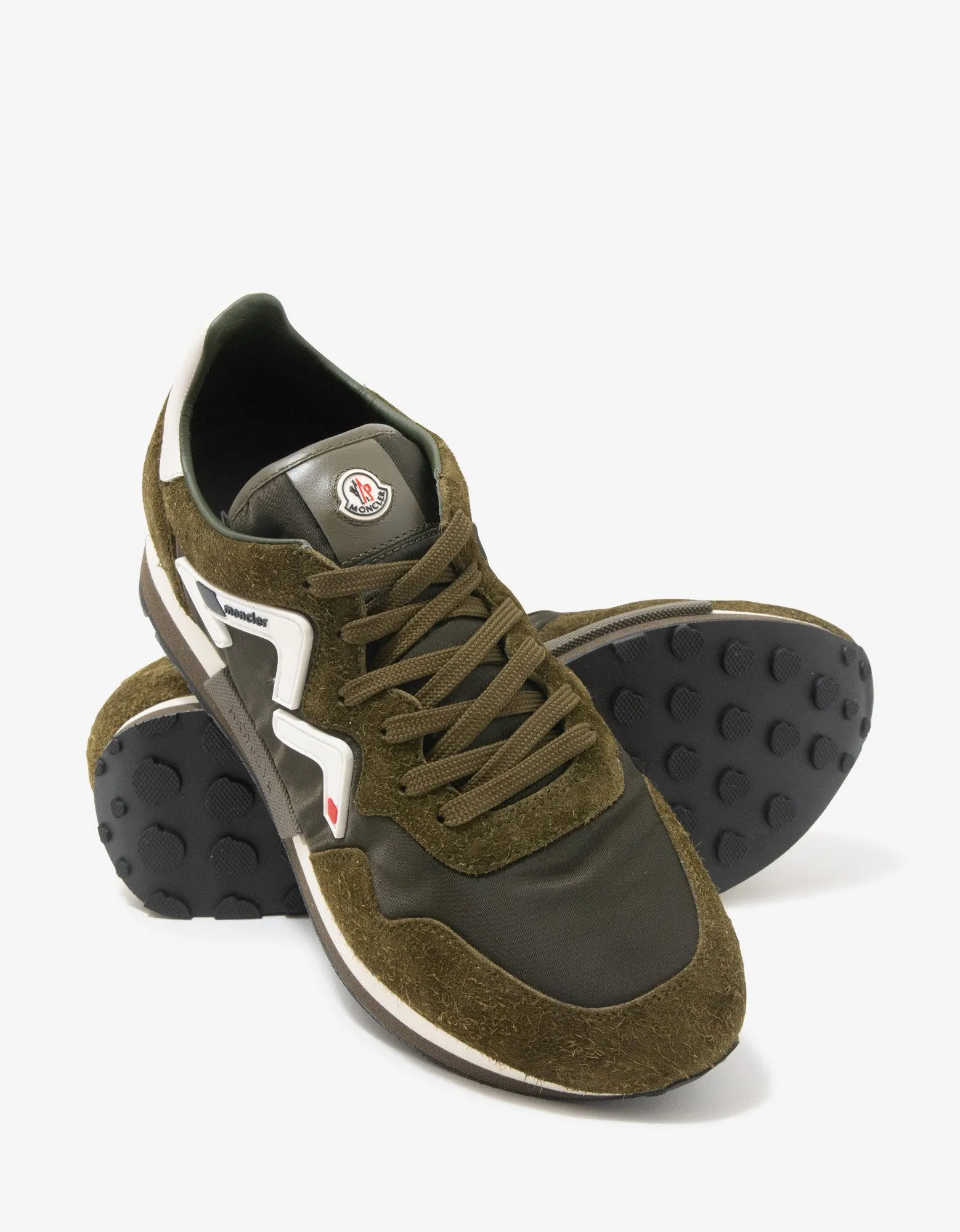 Herald Khaki Suede & Nylon Trainers