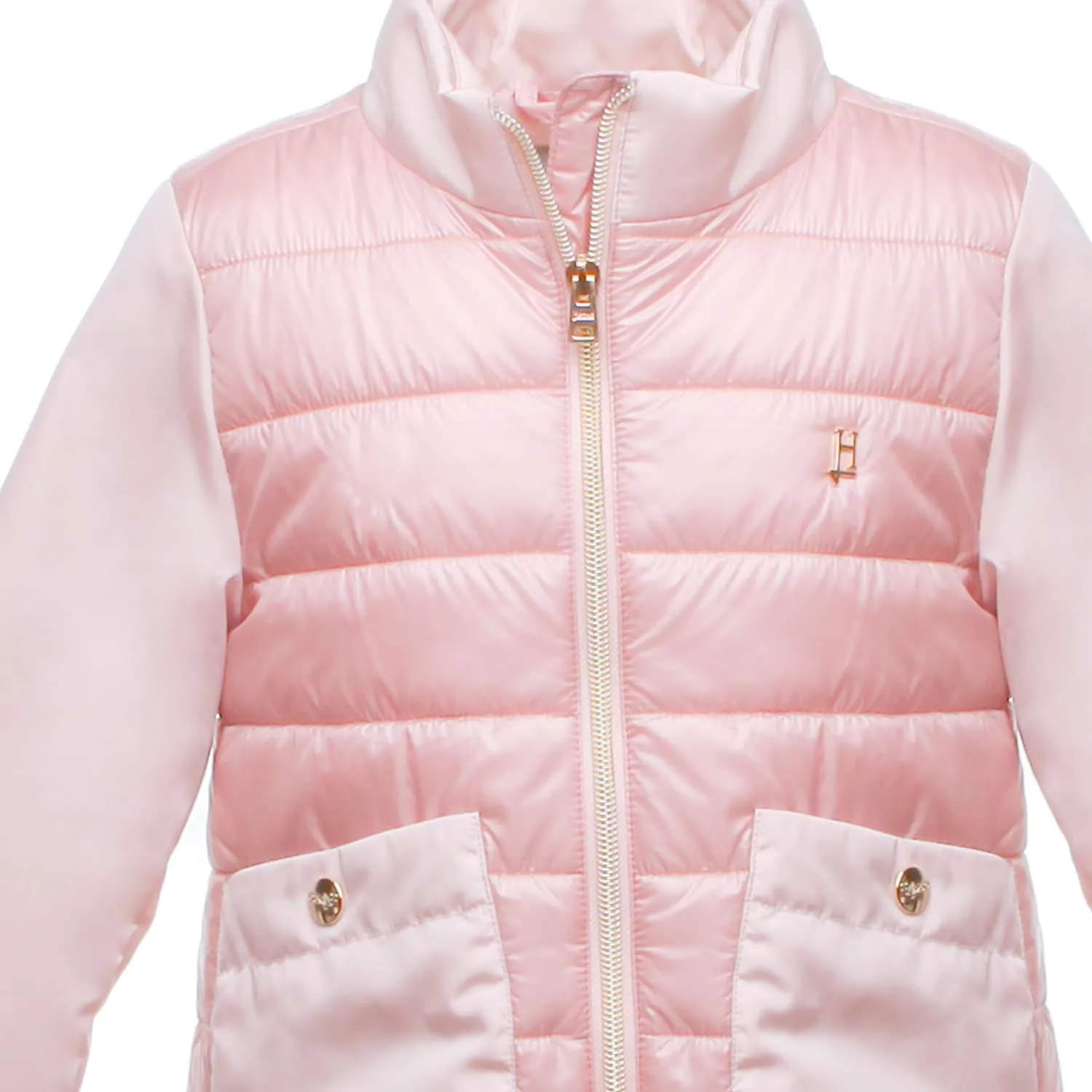 Herno Pink Nylon Jacket And Taffeta For Girls And Teen