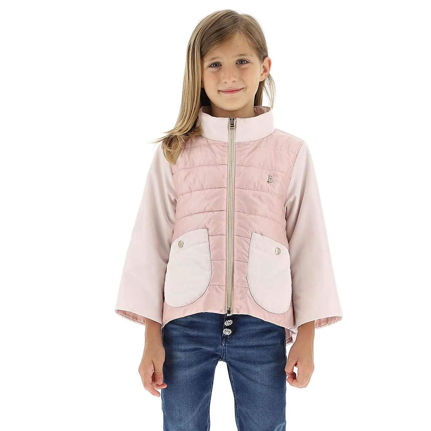 Herno Pink Nylon Jacket And Taffeta For Girls And Teen