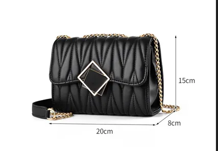 High Quality Single  Chain Designer Purses Luxury Underarm Women's Shoulder Bag.