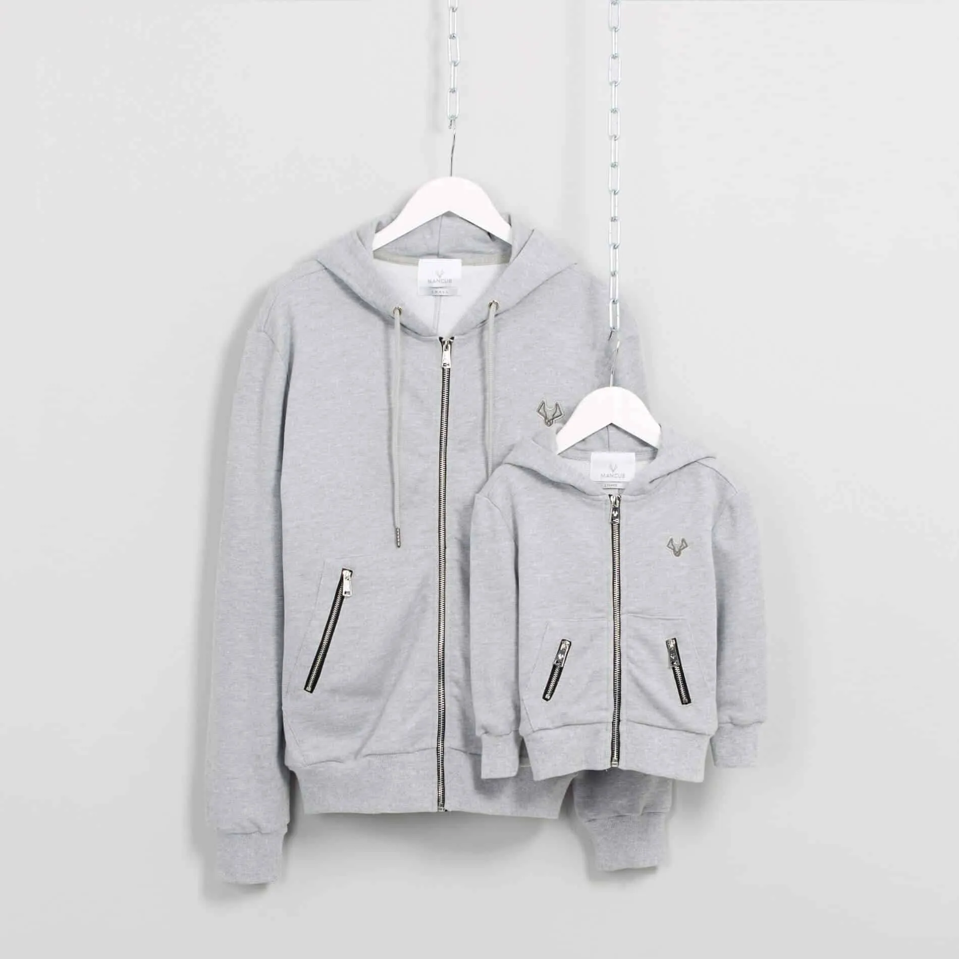 Hoodie in Grey Marl (ONLY MAN SIZES LEFT)