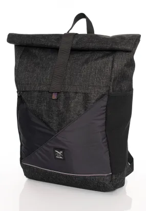 Iriedaily - Tripster Rolltop Black Melange - Backpack