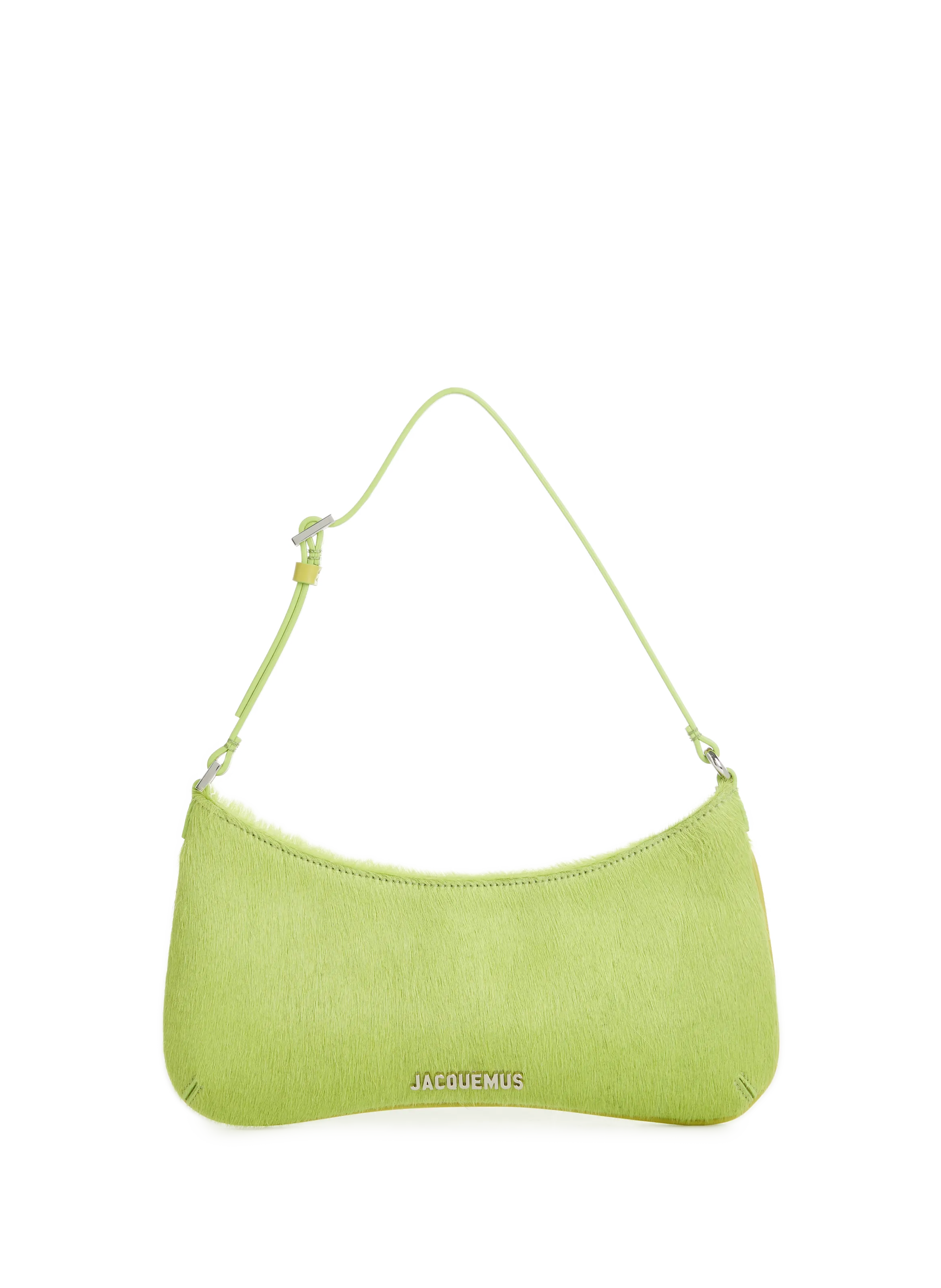 JACQUEMUS  Le Bisou calf hair shoulder bag - Green