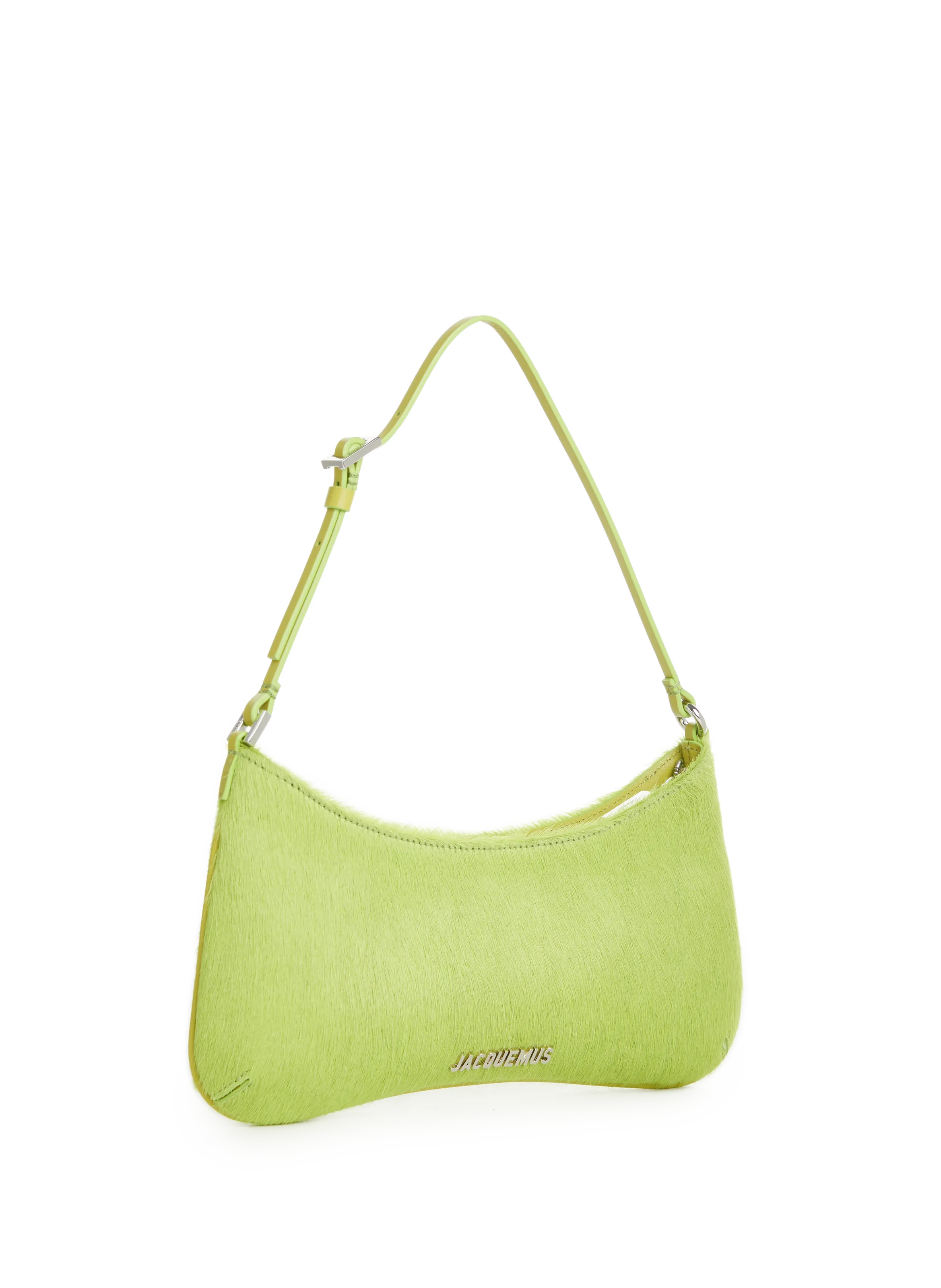 JACQUEMUS  Le Bisou calf hair shoulder bag - Green