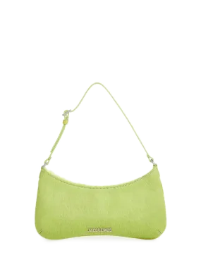 JACQUEMUS  Le Bisou calf hair shoulder bag - Green