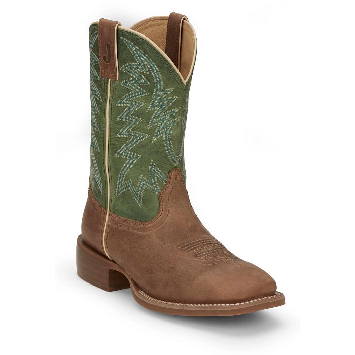 Justin Men's Big Bucks 11-In Western Boot in Tan