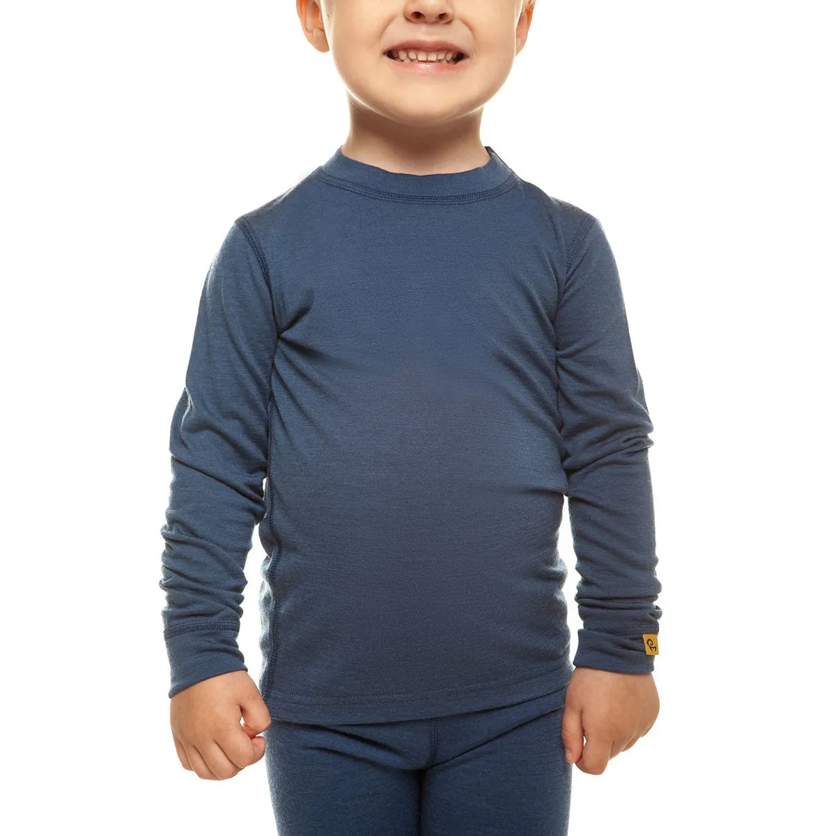 Kids' 160 Thermal Long Sleeve Crew Denim