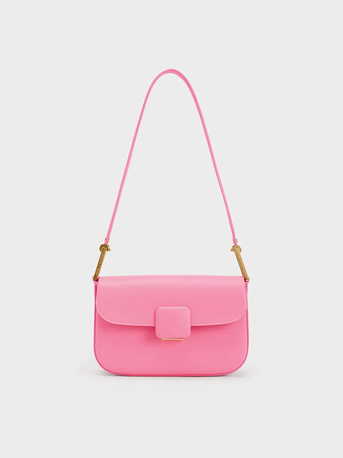 Koa Square Push-Lock Shoulder Bag - Pink