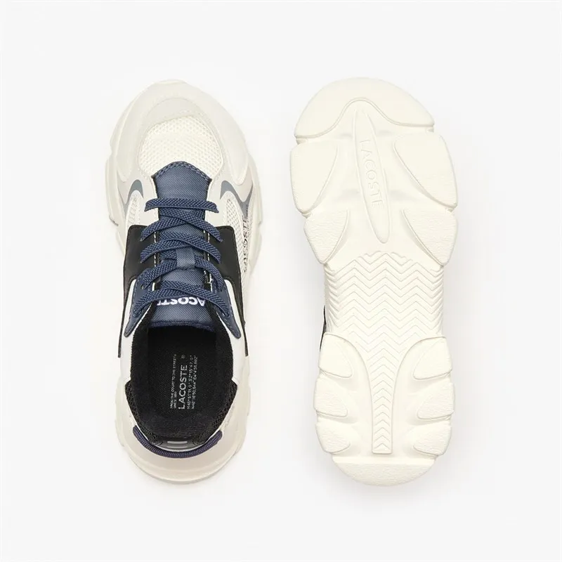 Lacoste Kids L003 Neo Trainers Off White/Black