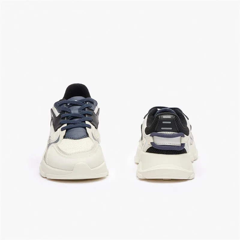 Lacoste Kids L003 Neo Trainers Off White/Black