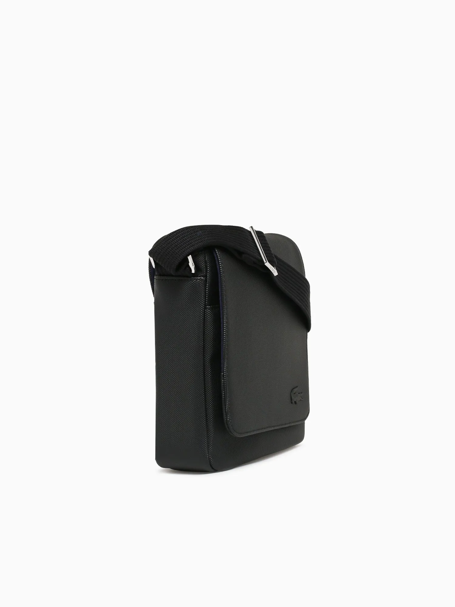 Lacoste Pique Flap Shoulder Bag Noir