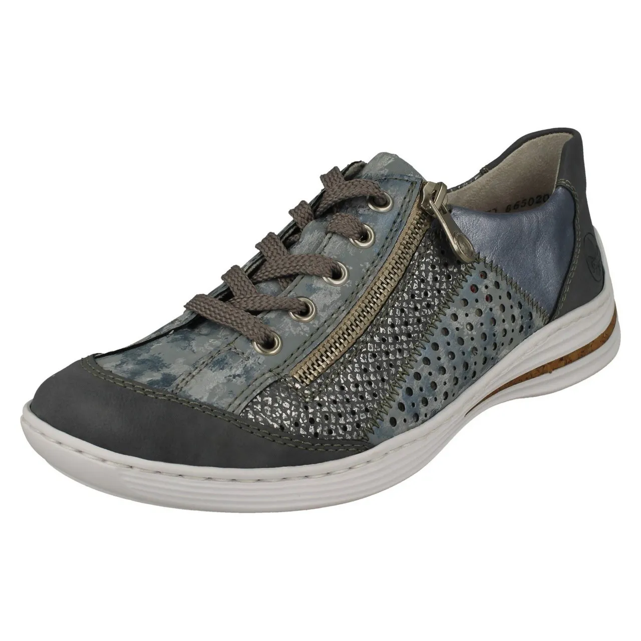 Ladies Rieker Laser Detailed Trainers M35G6