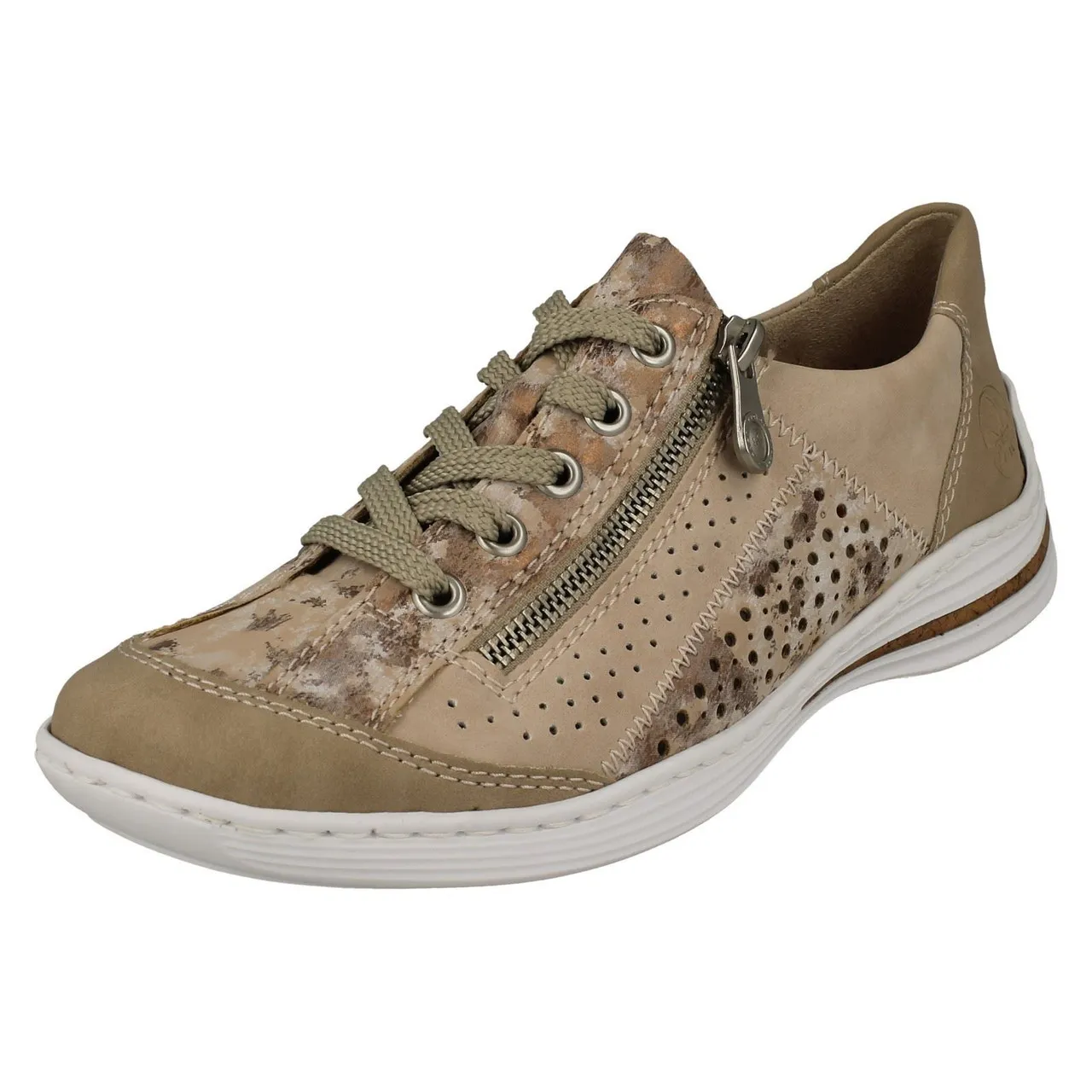 Ladies Rieker Laser Detailed Trainers M35G6