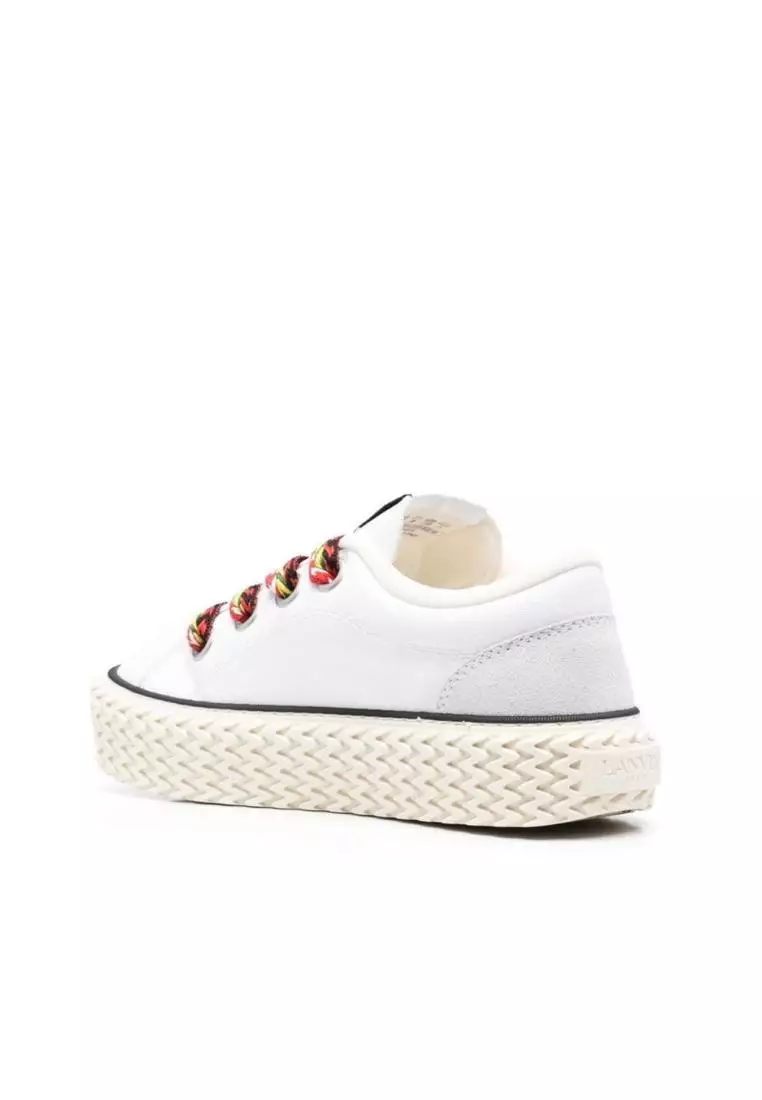 Lanvin LANVIN - Lanvin Cotton Lace-Up Sneakers - White