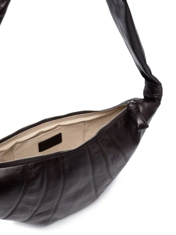 Lemaire Medium Croissant Shoulder Bag Dark Chocolate | Luxury and style at your fingertips