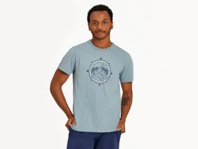 Life is Good Men's Textured Slub Tee - Wander Ski Coin