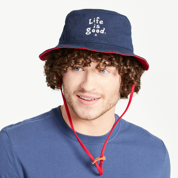 LIG Vintage Wordmark Stacked Bucket Hat