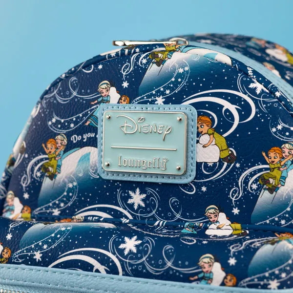 Loungefly x Disney Frozen Snow Play AOP Mini Backpack