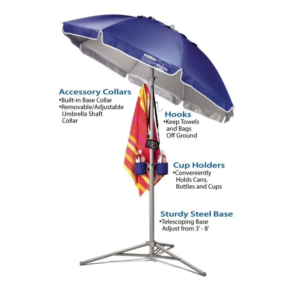 Maranda Enterprises Ultimate Wondershade Beach Umbrella