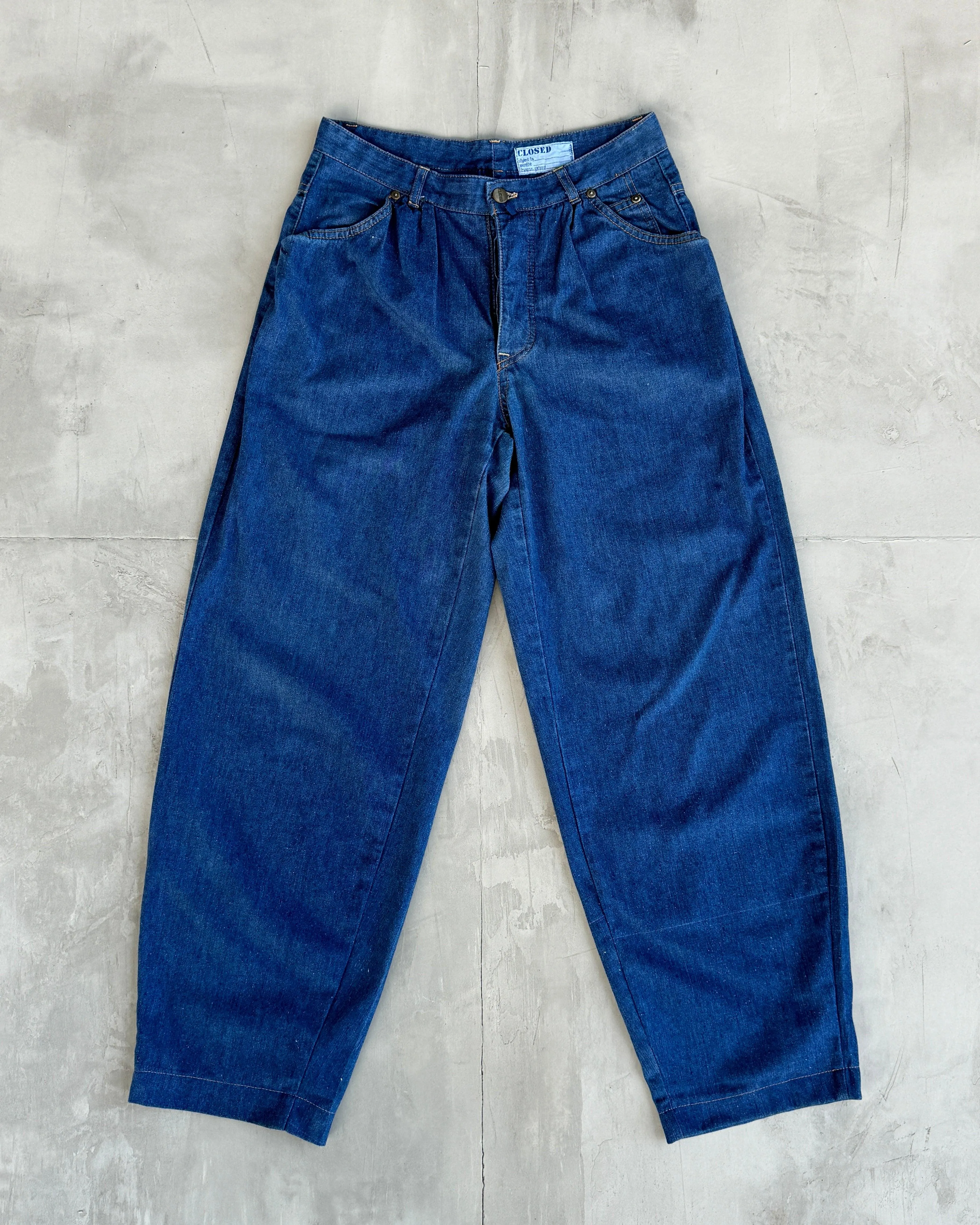 MARITHE FRANCOIS GIRBAUD 'CLOSED' 80'S DENIM BALLOON JEANS - W30