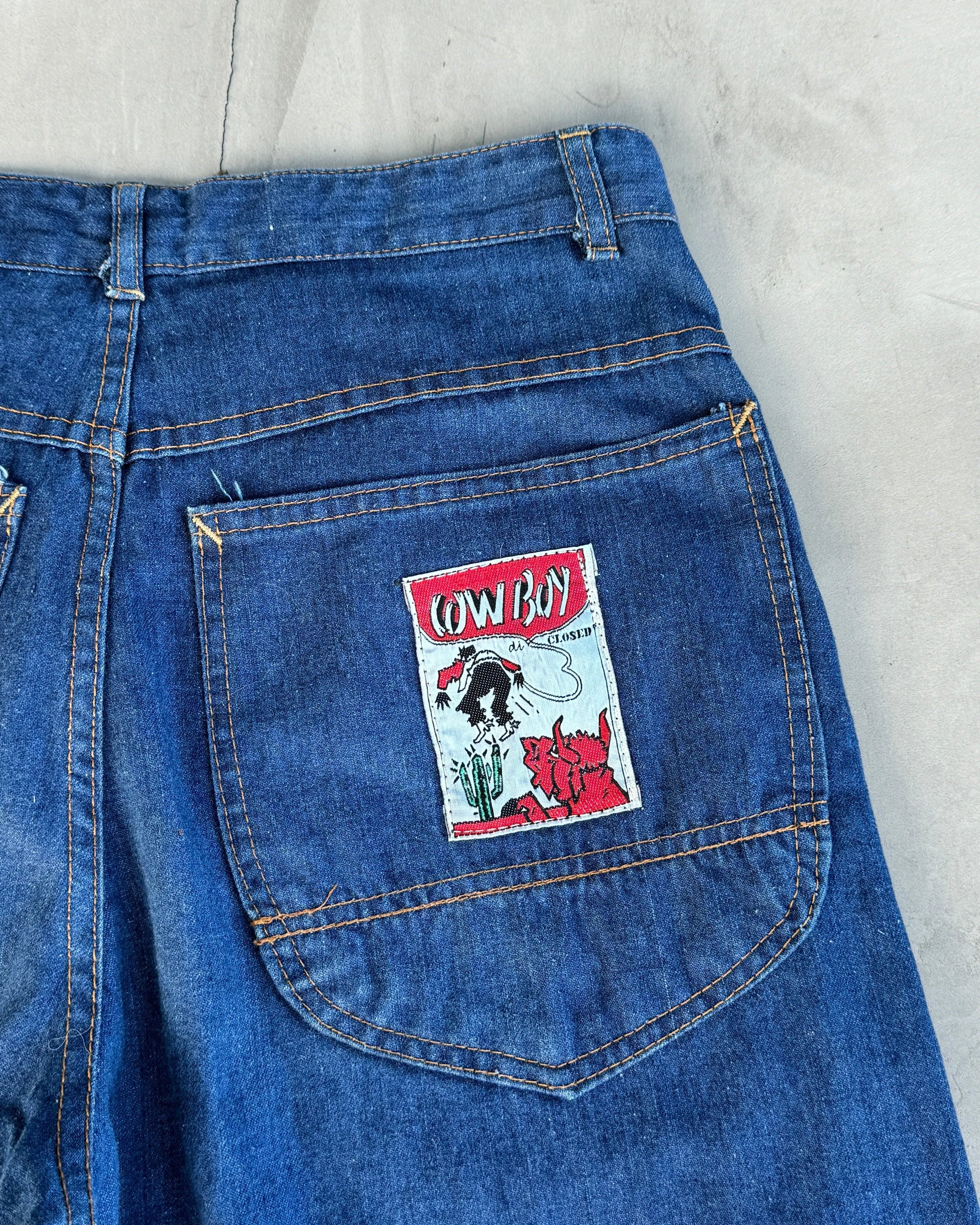 MARITHE FRANCOIS GIRBAUD 'CLOSED' 80'S DENIM BALLOON JEANS - W30