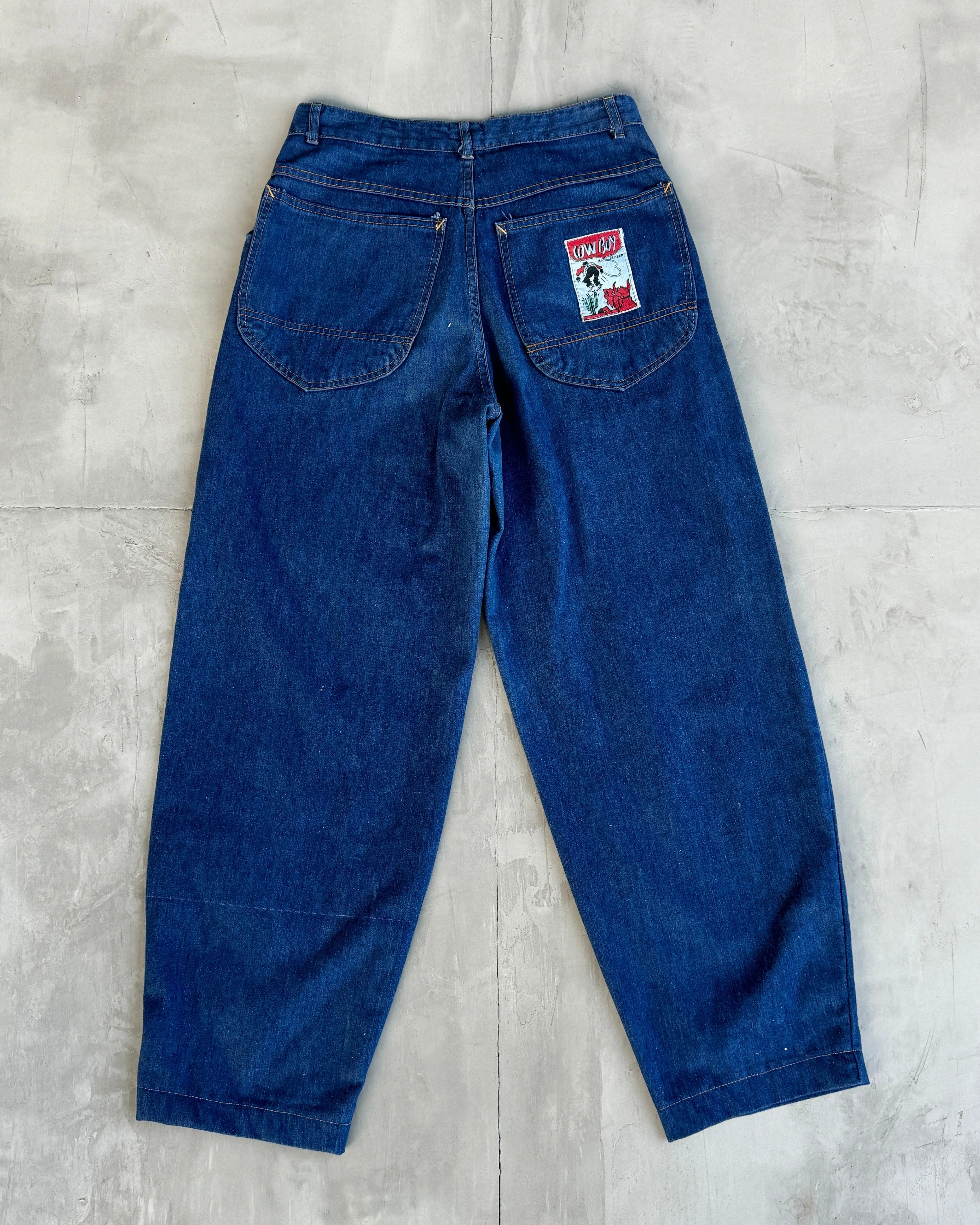 MARITHE FRANCOIS GIRBAUD 'CLOSED' 80'S DENIM BALLOON JEANS - W30