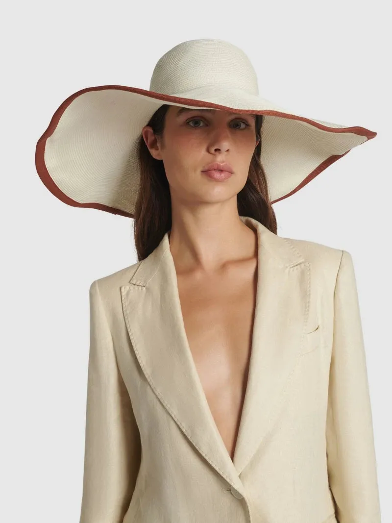 Max Mara Wide Brim Straw Hat