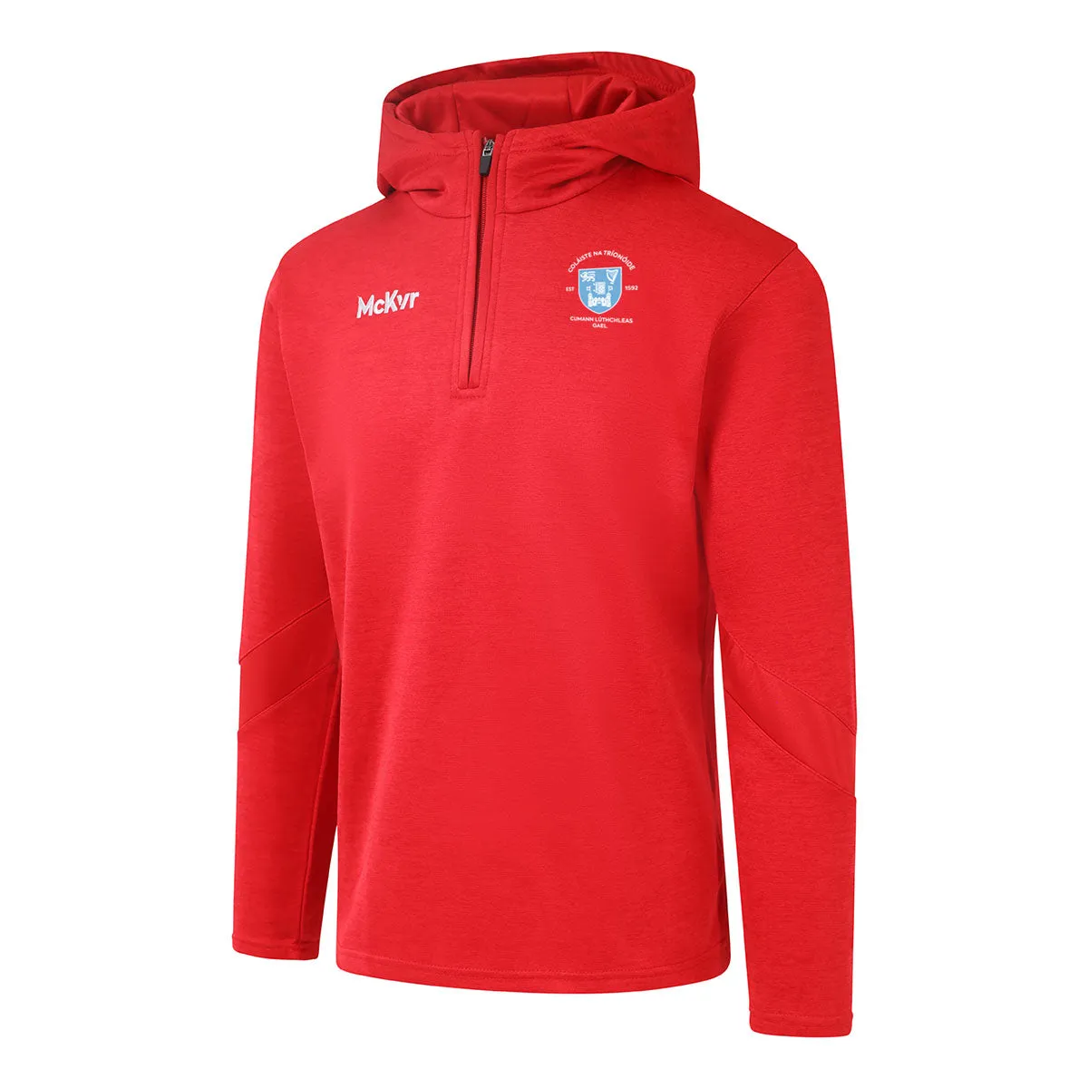 Mc Keever Trinity College Dublin Core 22 1/4 Zip Hoodie - Youth - Red