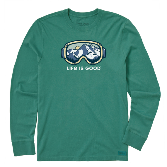 Men's Ski Goggle Landscape Long Sleeve Crusher Tee