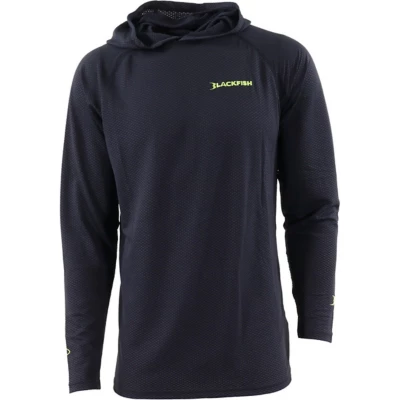 Men's Blackfish CoolCharge UPF Angler Sun Hoodie Long Sleeve Hooded T-Shirt