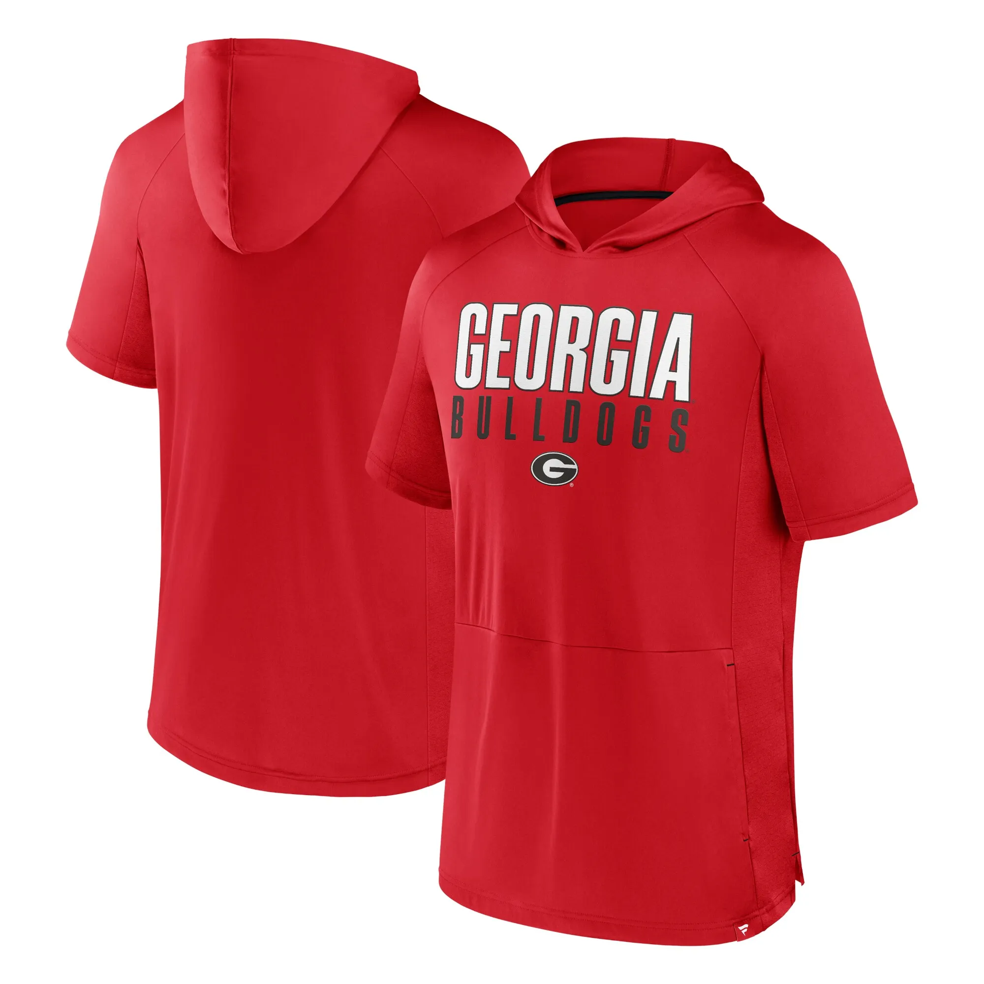 Men's Fanatics  Red Georgia Bulldogs Core Read Hoodie T-Shirt