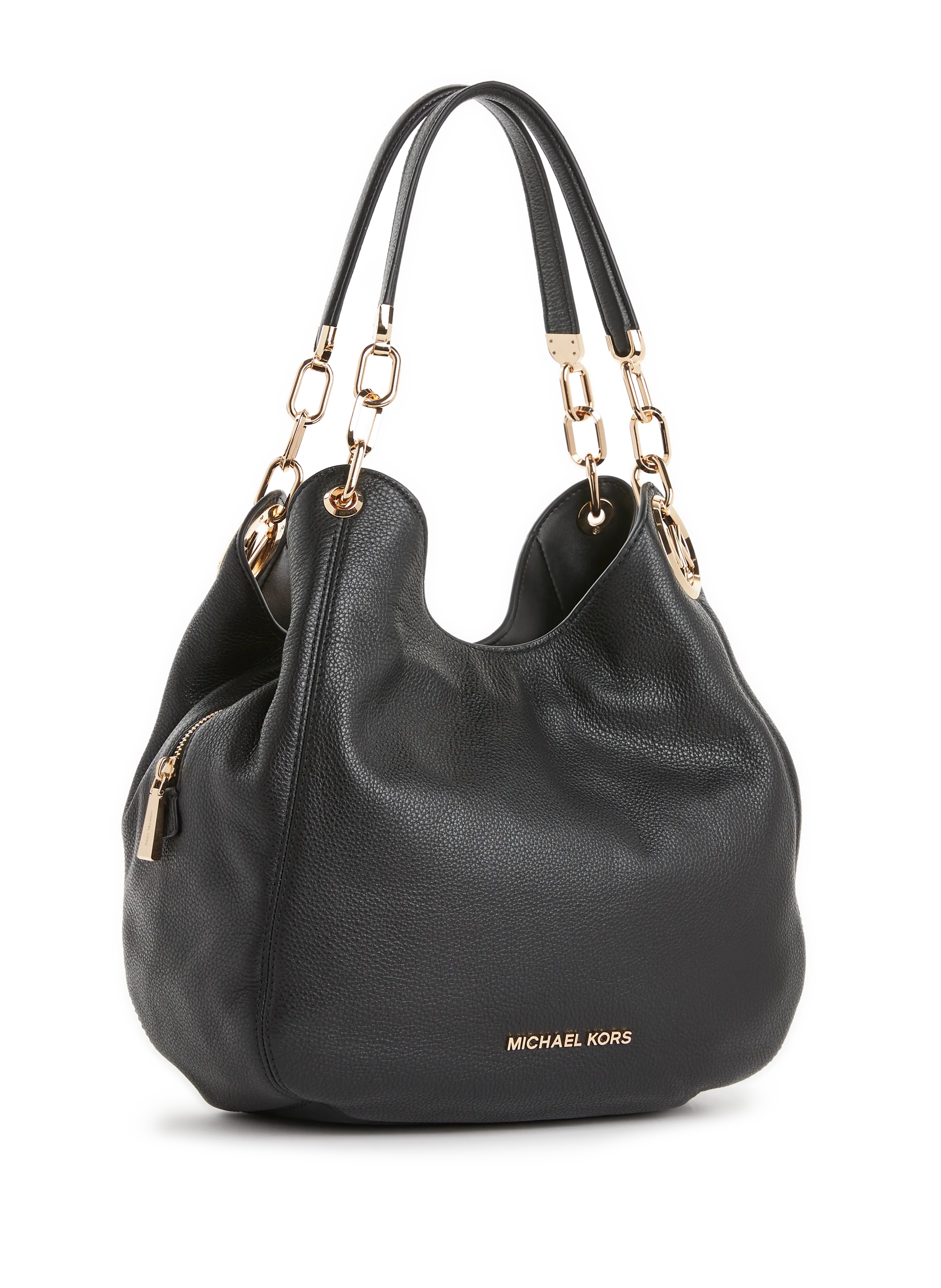 MMK  Lillie large leather shoulder bag - Black