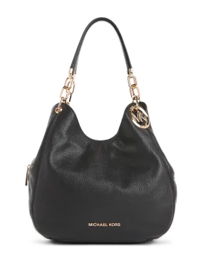 MMK  Lillie large leather shoulder bag - Black