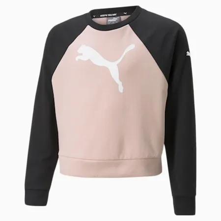 Modern Sports Crewneck Sweatshirt - Girls 8-16 years | Rose Quartz | PUMA Shop All Puma | PUMA 