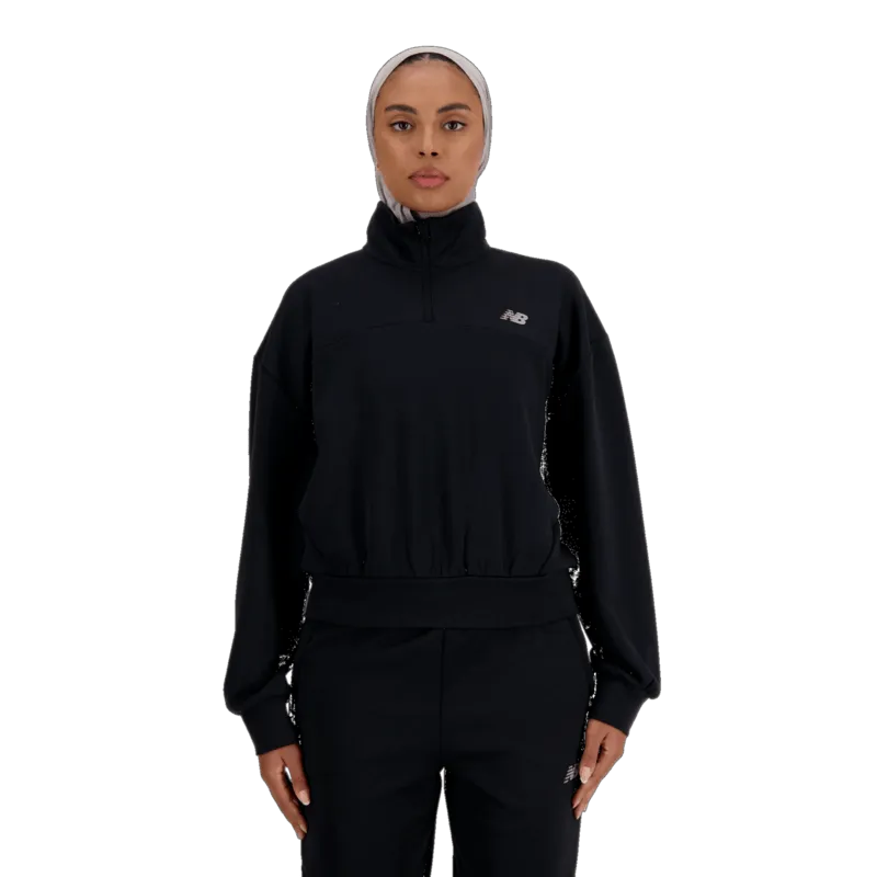 New Balance Women's Tech Knit Oversized Quarter Zip