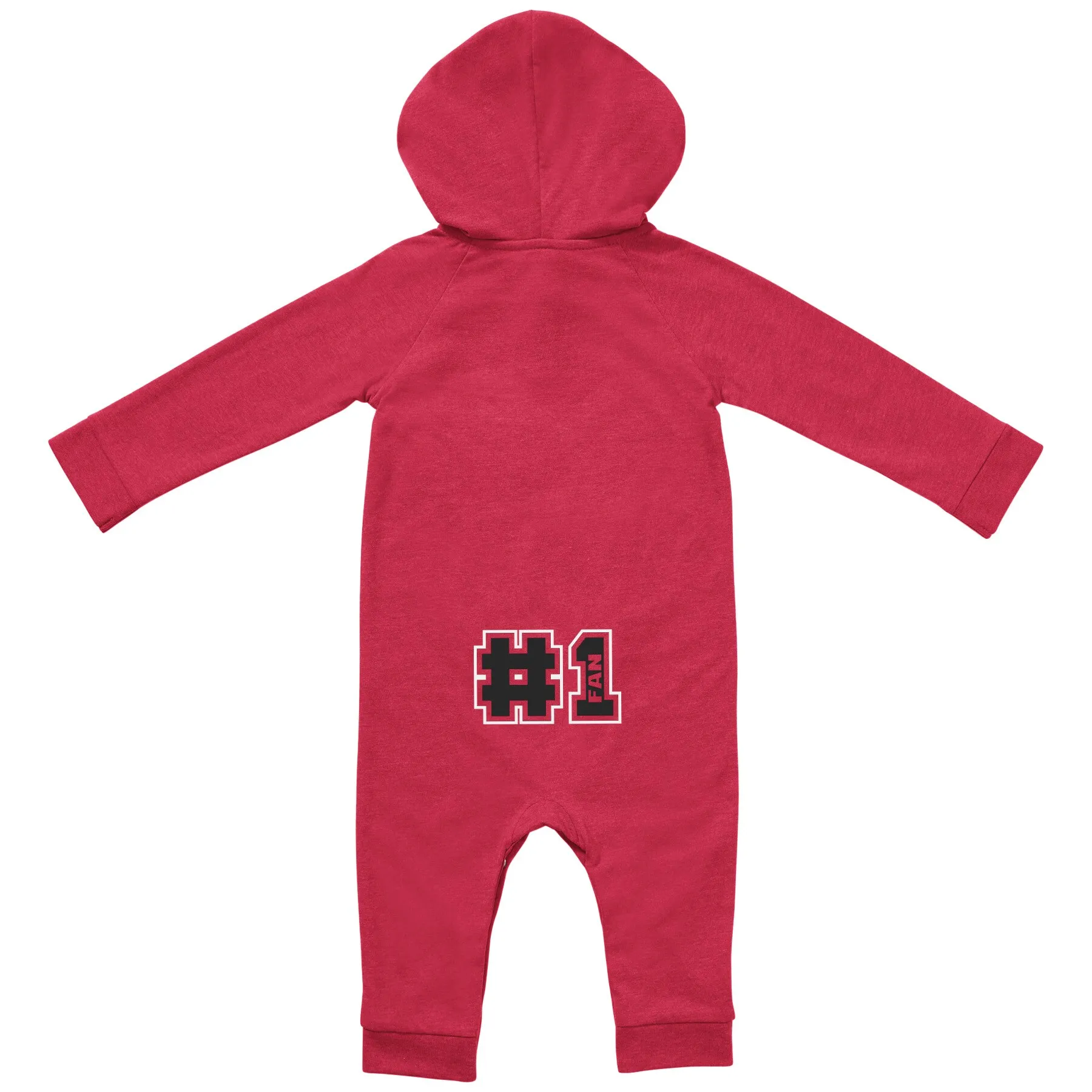 Newborn & Infant Colosseum Cardinal Arkansas Razorbacks Henry Pocketed Raglan Hoodie Romper