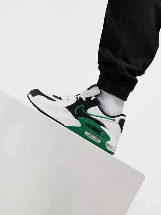 Nike  White/Black/Green Air Max Excee Trainers