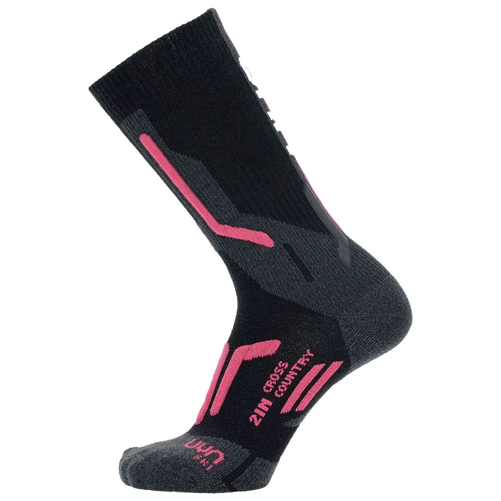 Nordic sock Uyn ---W Ski Cross Country 2In Socks Black Pink