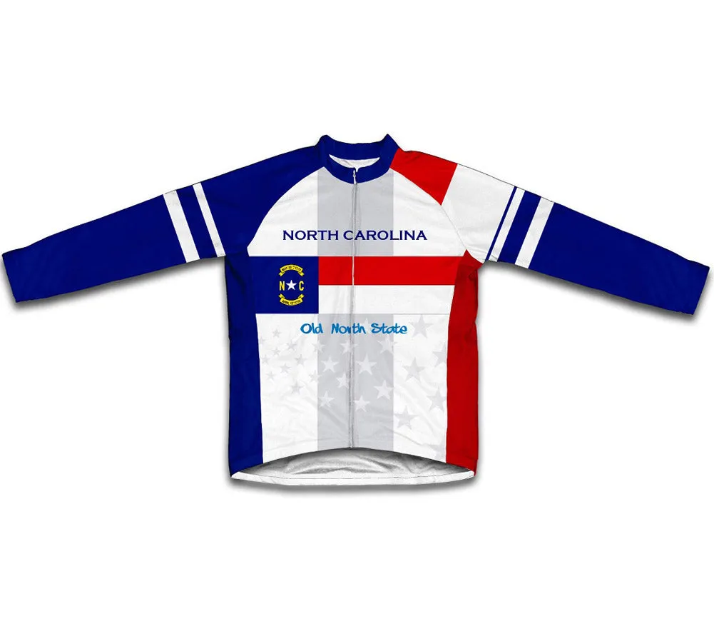 North Carolina Flag Winter Thermal Cycling Jersey