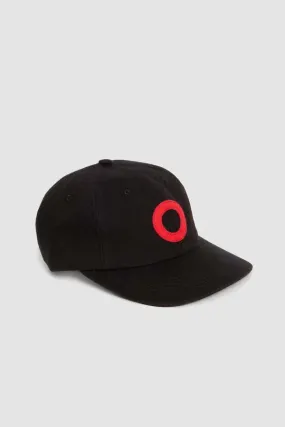 O Sixpanel Hat - Black/Goji Berry