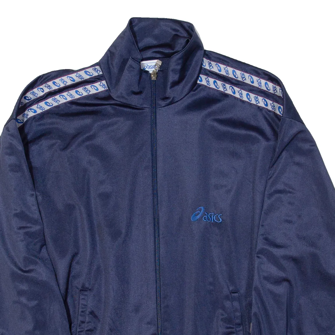 OASICS Mens Track Jacket Blue XL