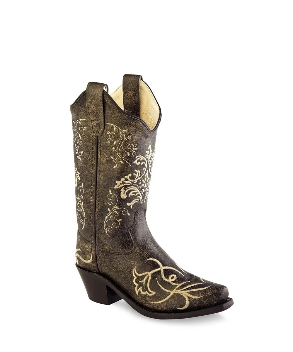 Old West Girls' Embroidered Boot