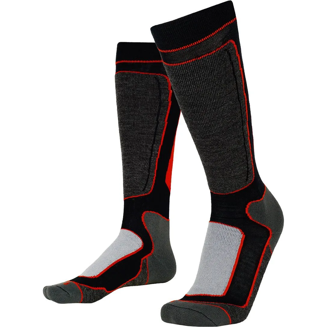 P.A.C. - Merino Xtra Warm Ski Socks Kids red