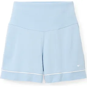 Petite Plume Pima Cotton Maternity Shorts, Periwinkle