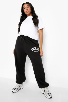 Plus Texas Oversized Joggers