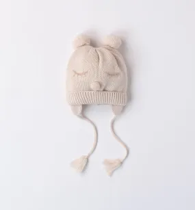 Pom Pom Baby Girl Hat