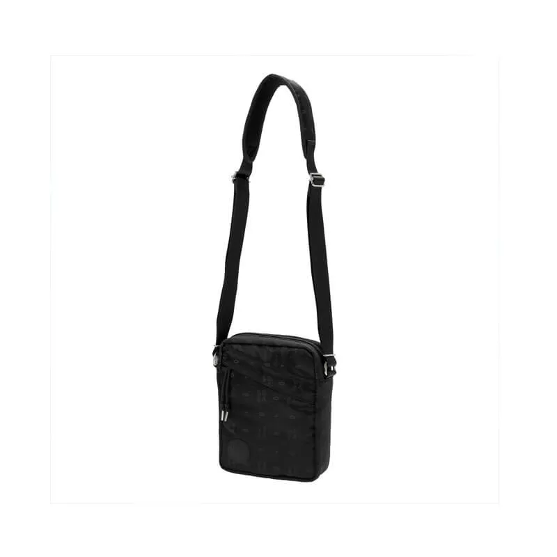 Potr Monogram Vertical Shoulder Bag - Black